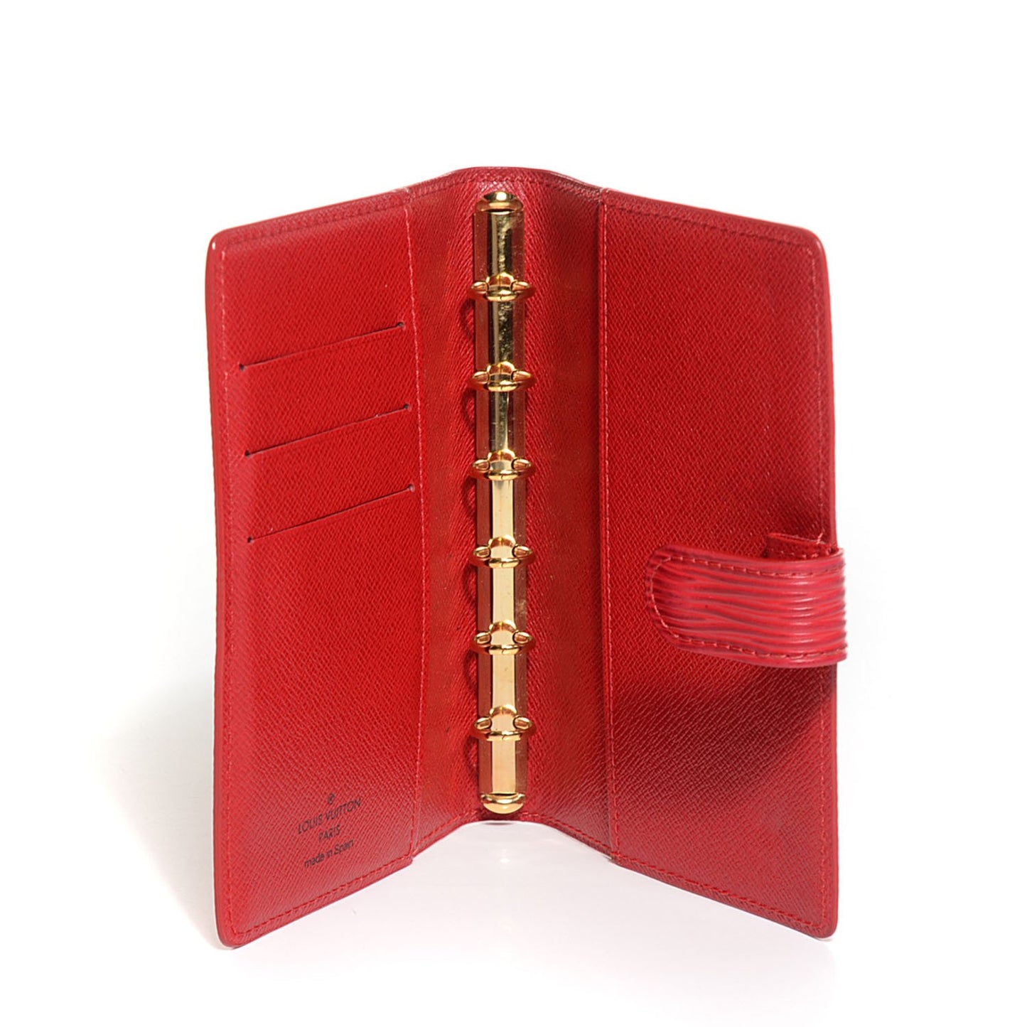 Epi Small Ring Agenda Cover Rouge