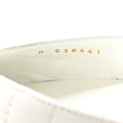 Chanel Patent Lambskin Quilted Cap Toe Ballerina Flats 41 Ivory Black 7 of 9