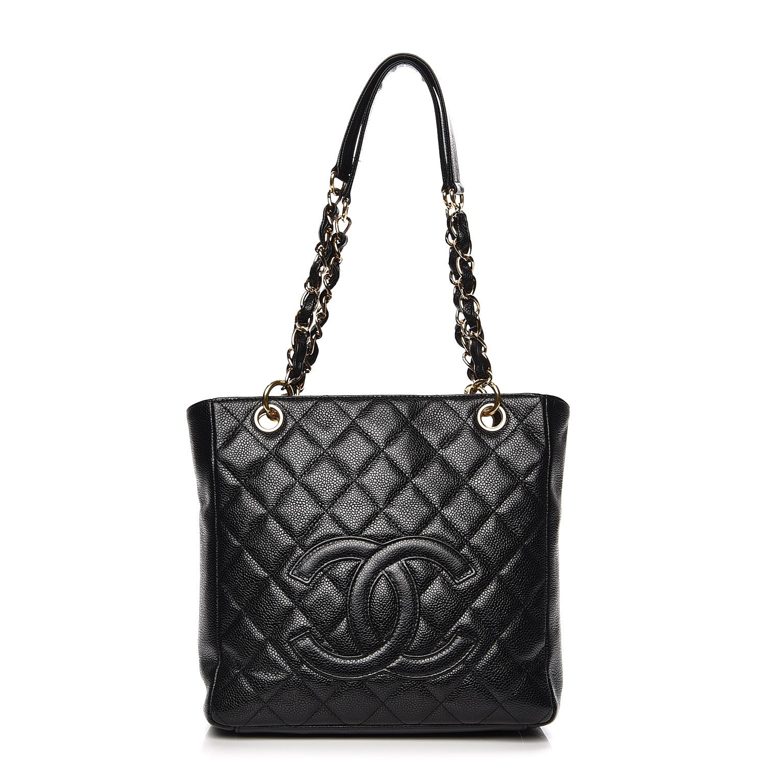Chanel Caviar Quilted Petit Shopping Tote PST Black 1 of 11