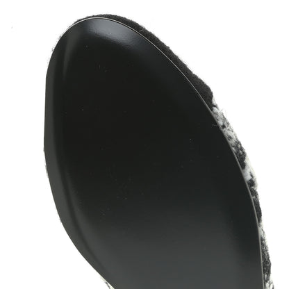 Chanel Tweed Cap Toe Ballerina Flats 36 Black White Black 7 of 13