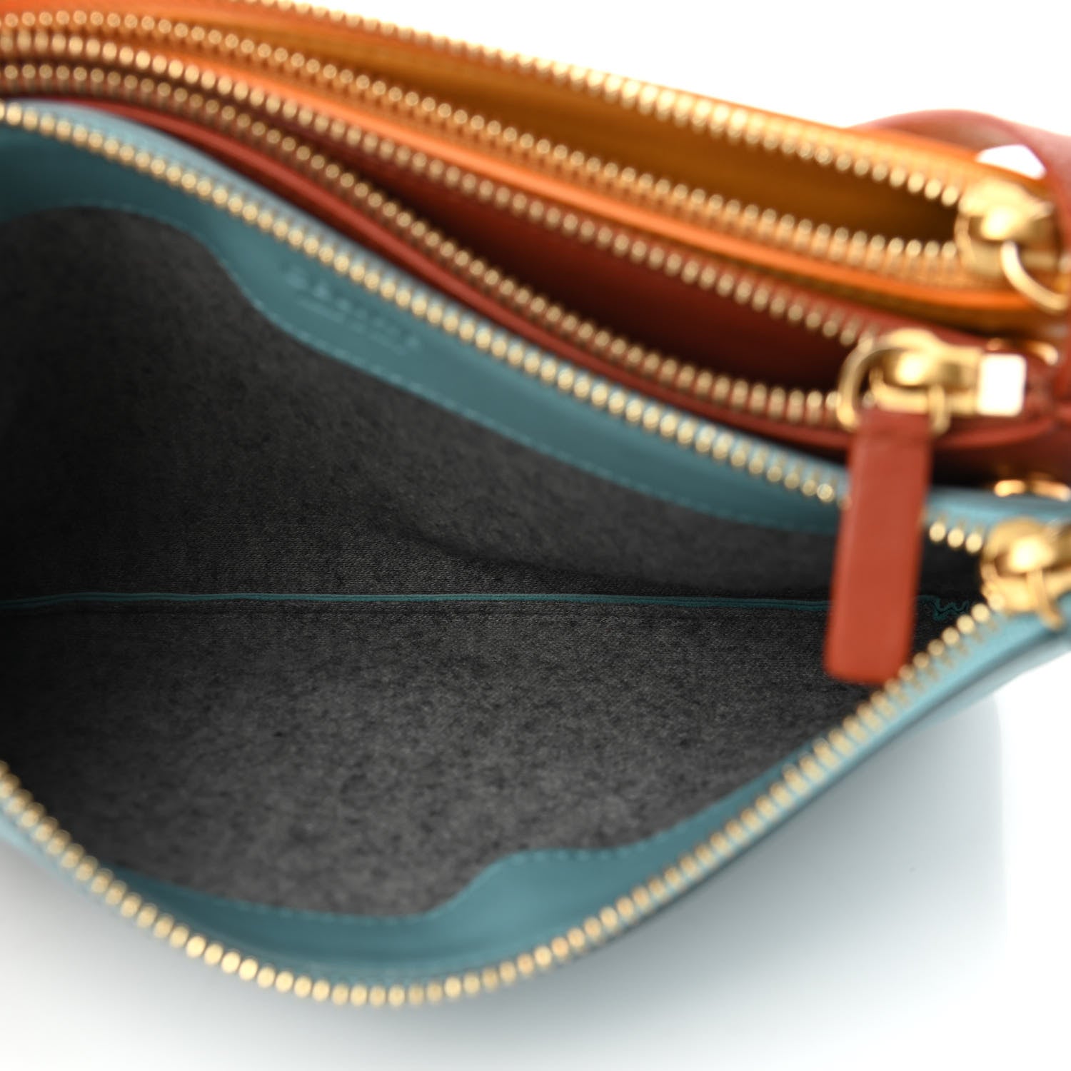 Celine Lambskin Small Multicolor Trio Crossbody Bag Antarctic 7 of 11