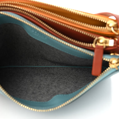Celine Lambskin Small Multicolor Trio Crossbody Bag Antarctic 7 of 11