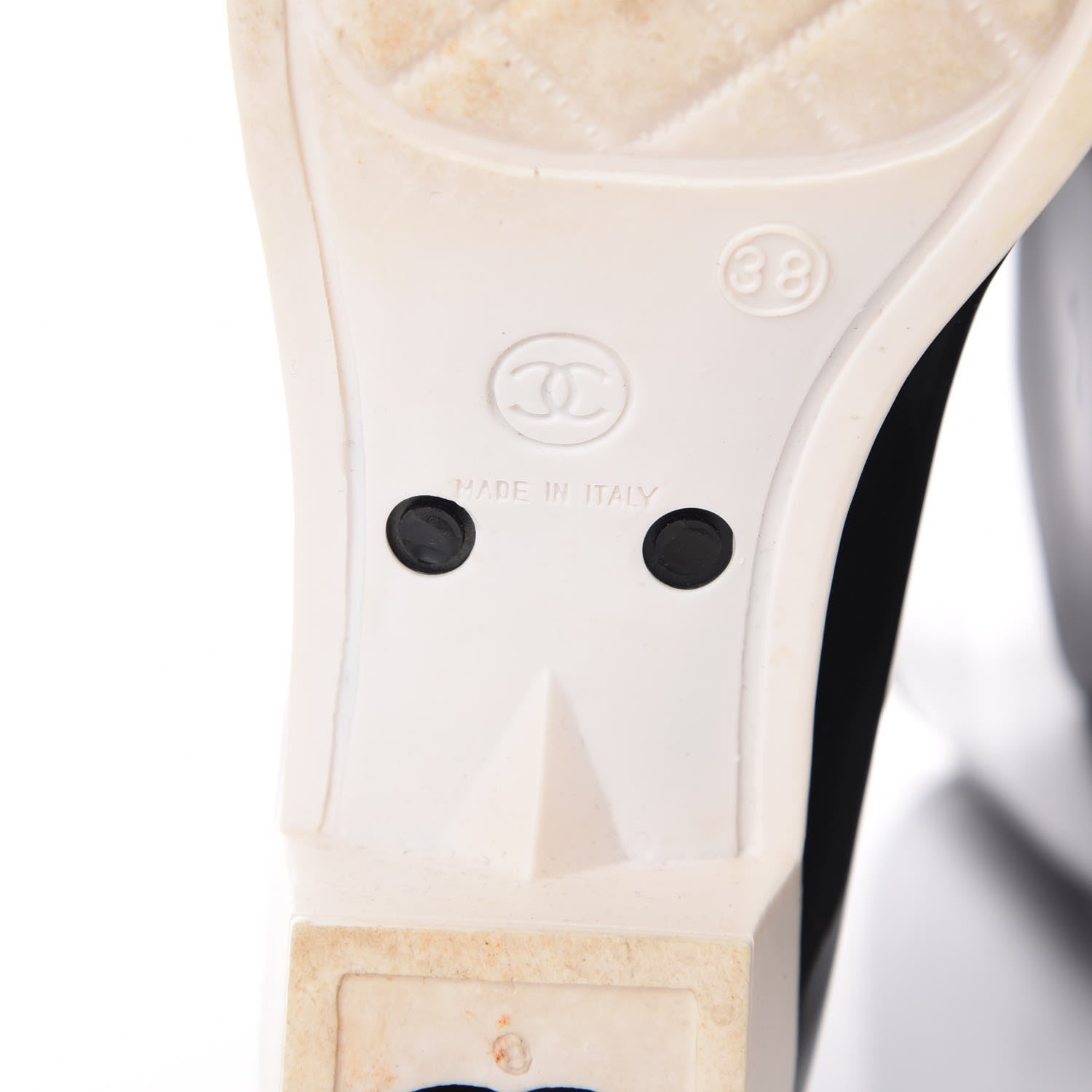 Chanel Rubber Camellia Rain Boots 38 Black 9 of 12