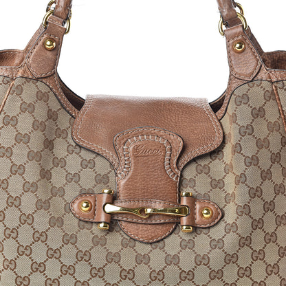 Gucci Monogram Large New Pelham Shoulder Bag Brown 8 of 10