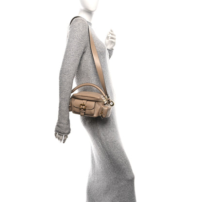 Chloe Shiny Buffalo Small Double Carry Camera Bag Mushroom 2 of 9