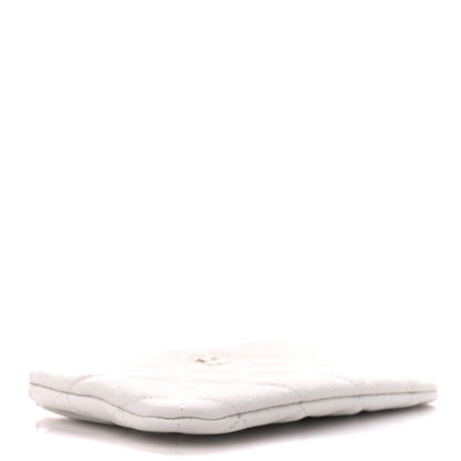 Chanel Caviar Quilted Small Cosmetic Case White 4 of 11