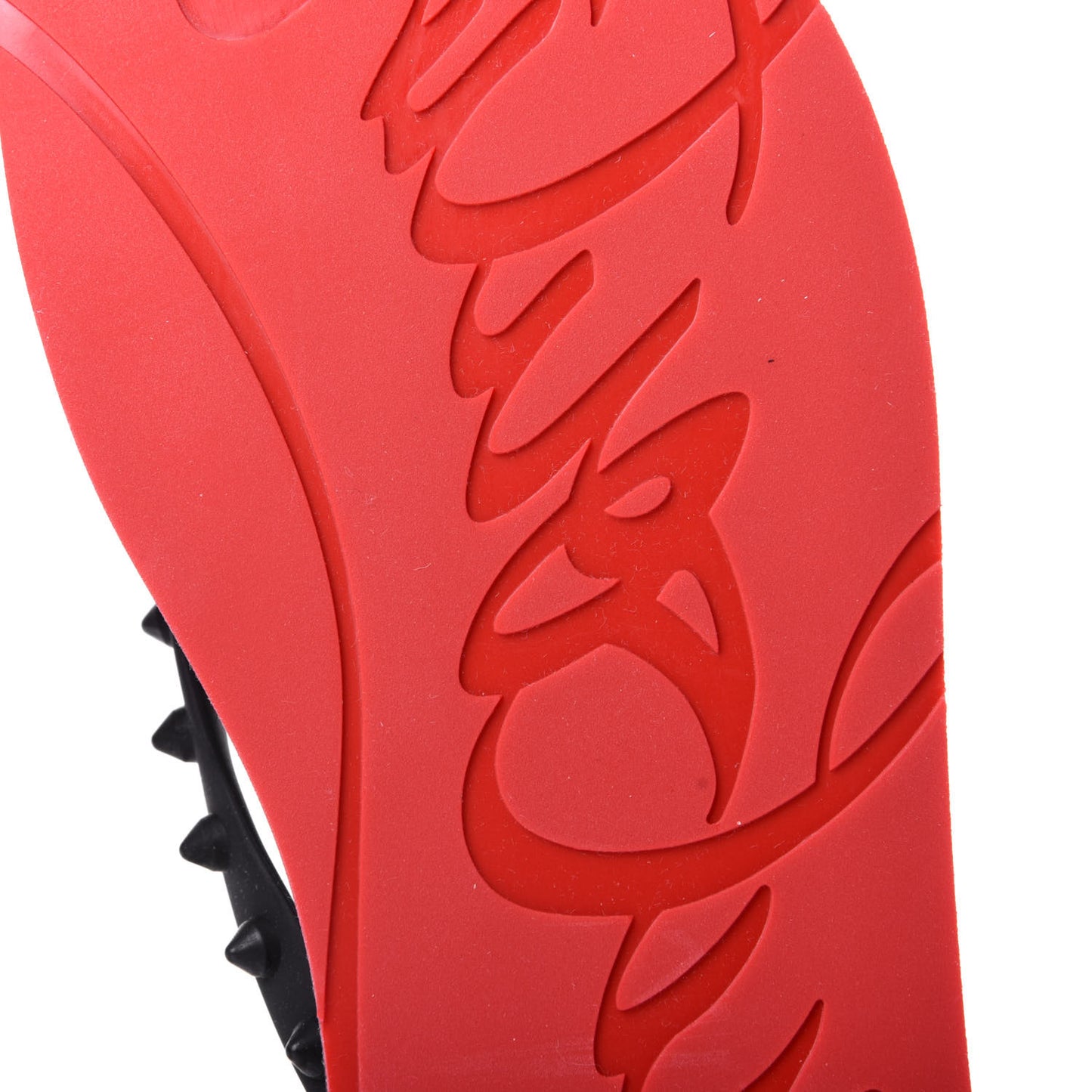 Rubber Spike Loubi Donna Flip Flop 38 Black