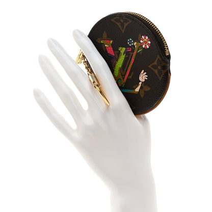 Louis Vuitton Monogram MOCA Round Coin Purse 2 of 6