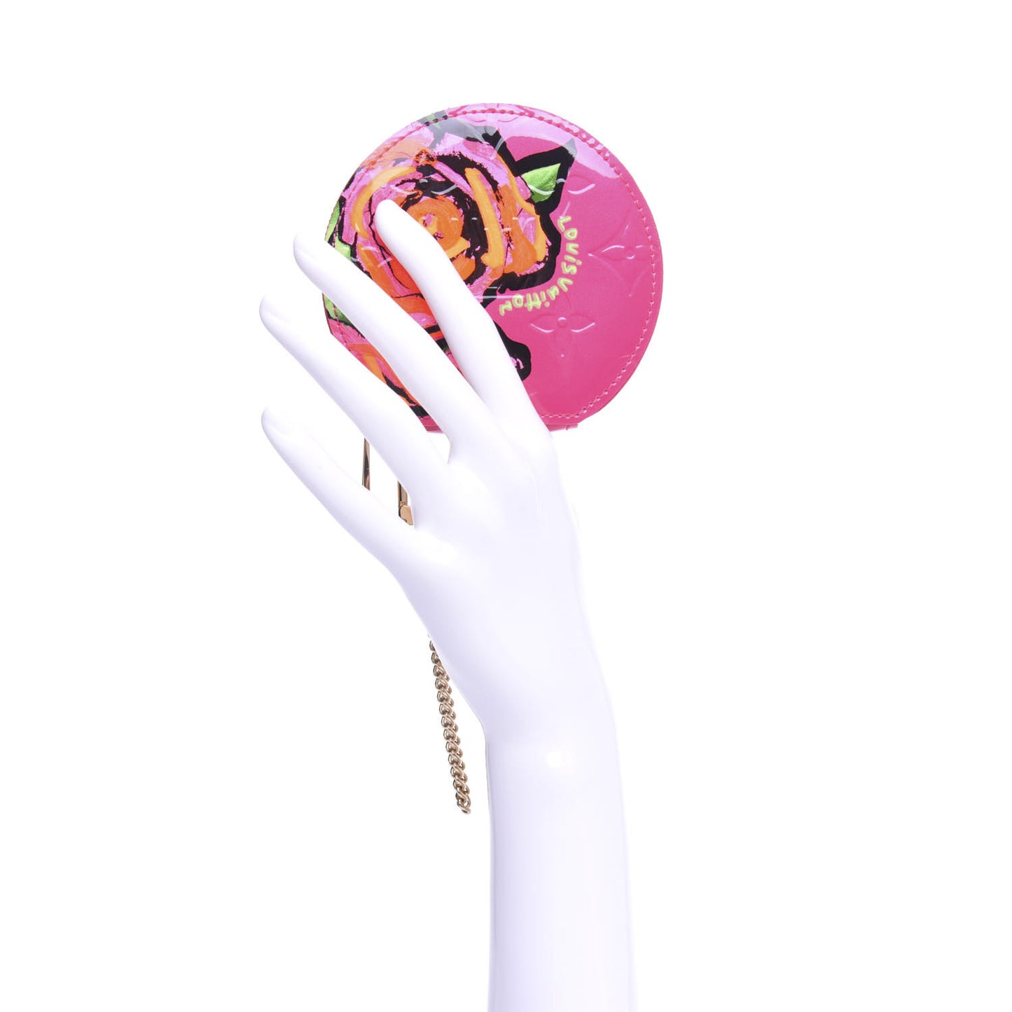 Vernis Roses Chapeau Coin Purse Rose Pop