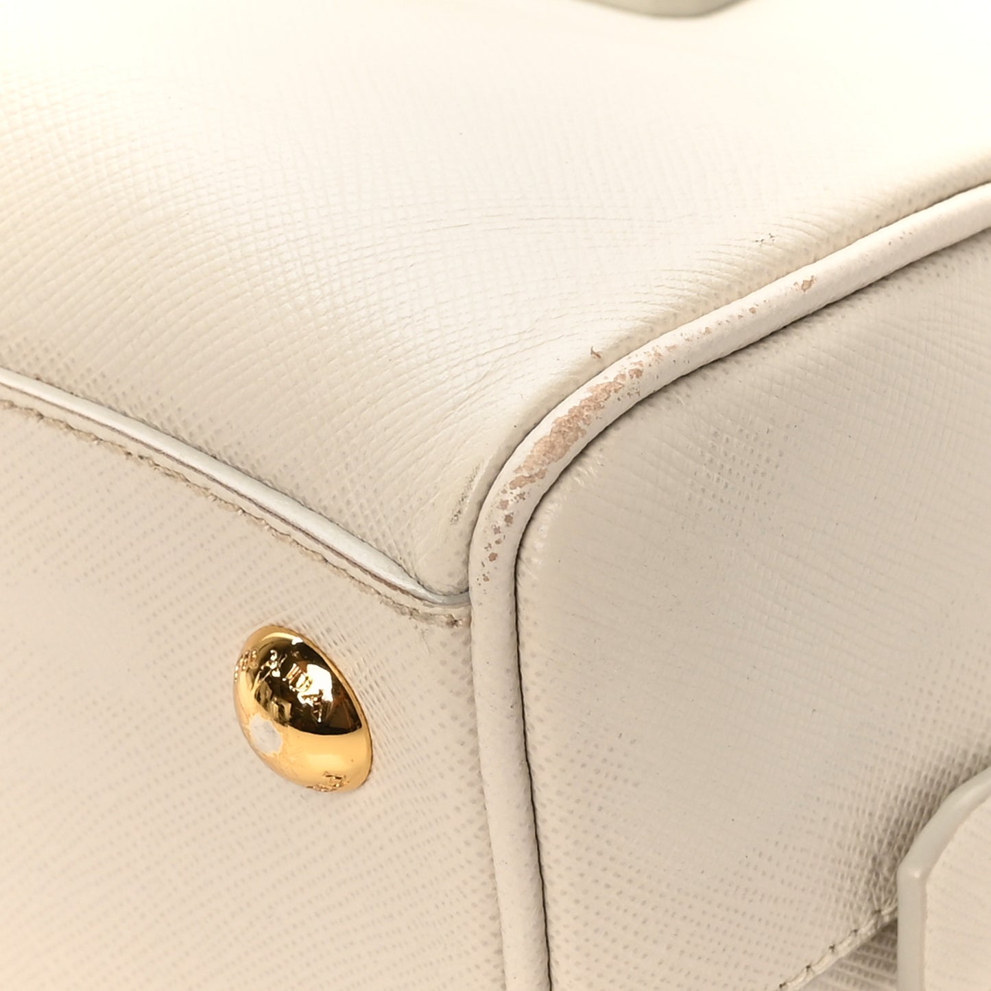 Saffiano Bowling Bag White