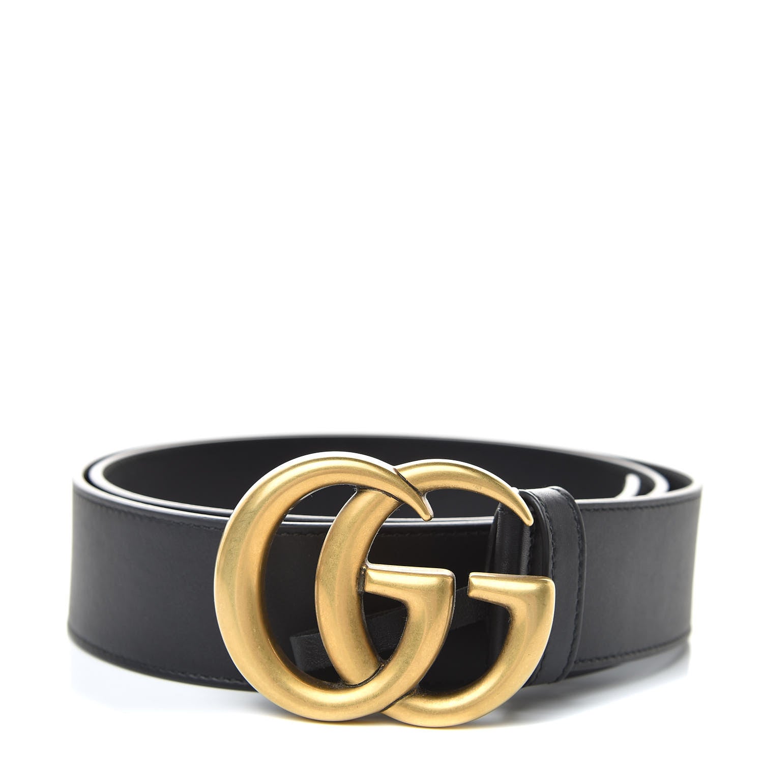 Gucci Calfskin Double G 40mm Belt 95 38 Black 1 of 7