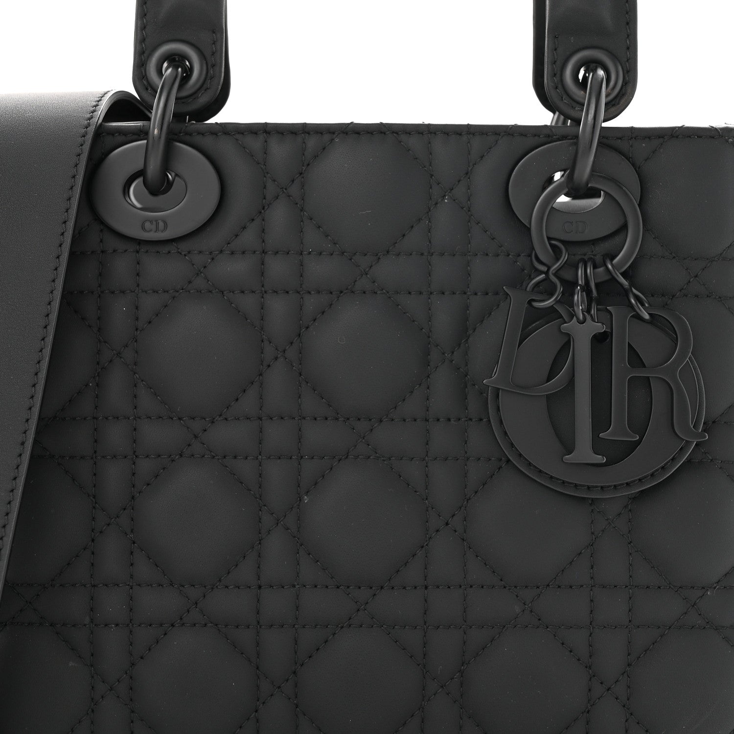 Christian Dior Ultra Matte Calfskin Cannage Small My ABCDior Lady Dior Black 8 of 11