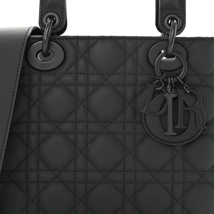 Christian Dior Ultra Matte Calfskin Cannage Small My ABCDior Lady Dior Black 8 of 11