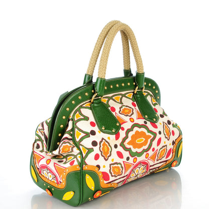 Prada Canapa Stampata Frame Bag Larice 3 of 8
