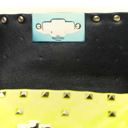 Valentino Garavani Calfskin Micro Rockstud Spike Shoulder Bag Lime 7 of 9