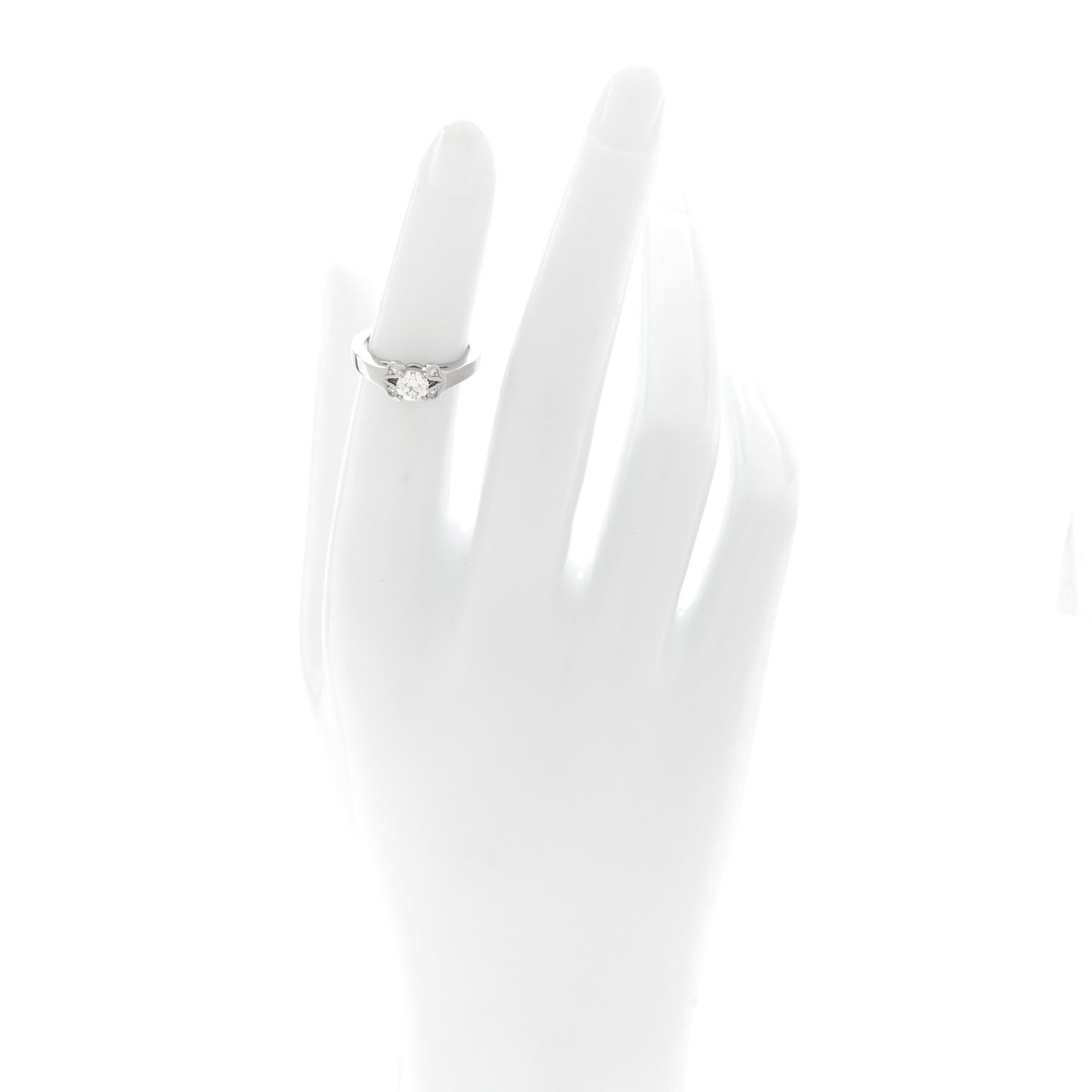Platinum Diamond .36ct Ballerine Solitaire Engagement Ring 47 4