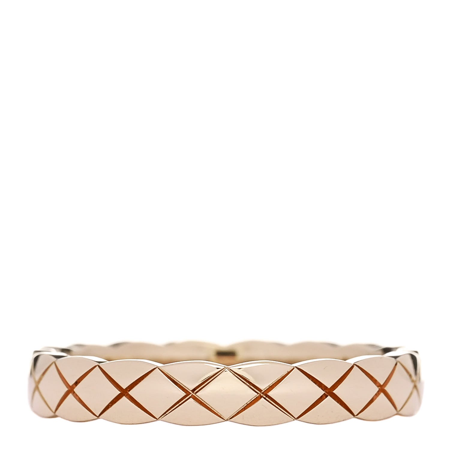 Chanel 18K Beige Gold Mini Coco Crush Ring 53 6.25 1 of 5