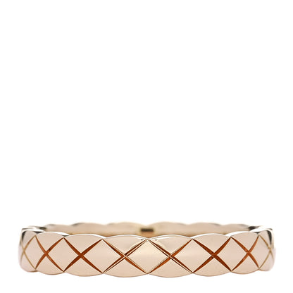 Chanel 18K Beige Gold Mini Coco Crush Ring 53 6.25 1 of 5