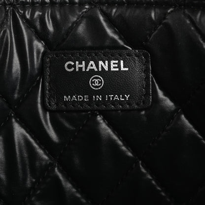 Chanel Patent Calfskin Quilted Medium Cosmetic Case Black 6 of 11