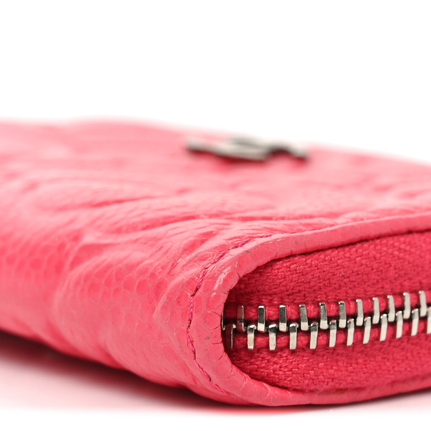 Chanel Caviar Camellia Embossed Key Holder Case Pink 9 of 10