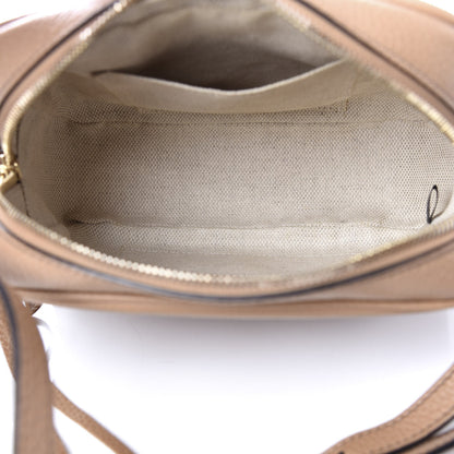 Gucci Pebbled Calfskin Small Soho Disco Bag Rose Beige 5 of 9