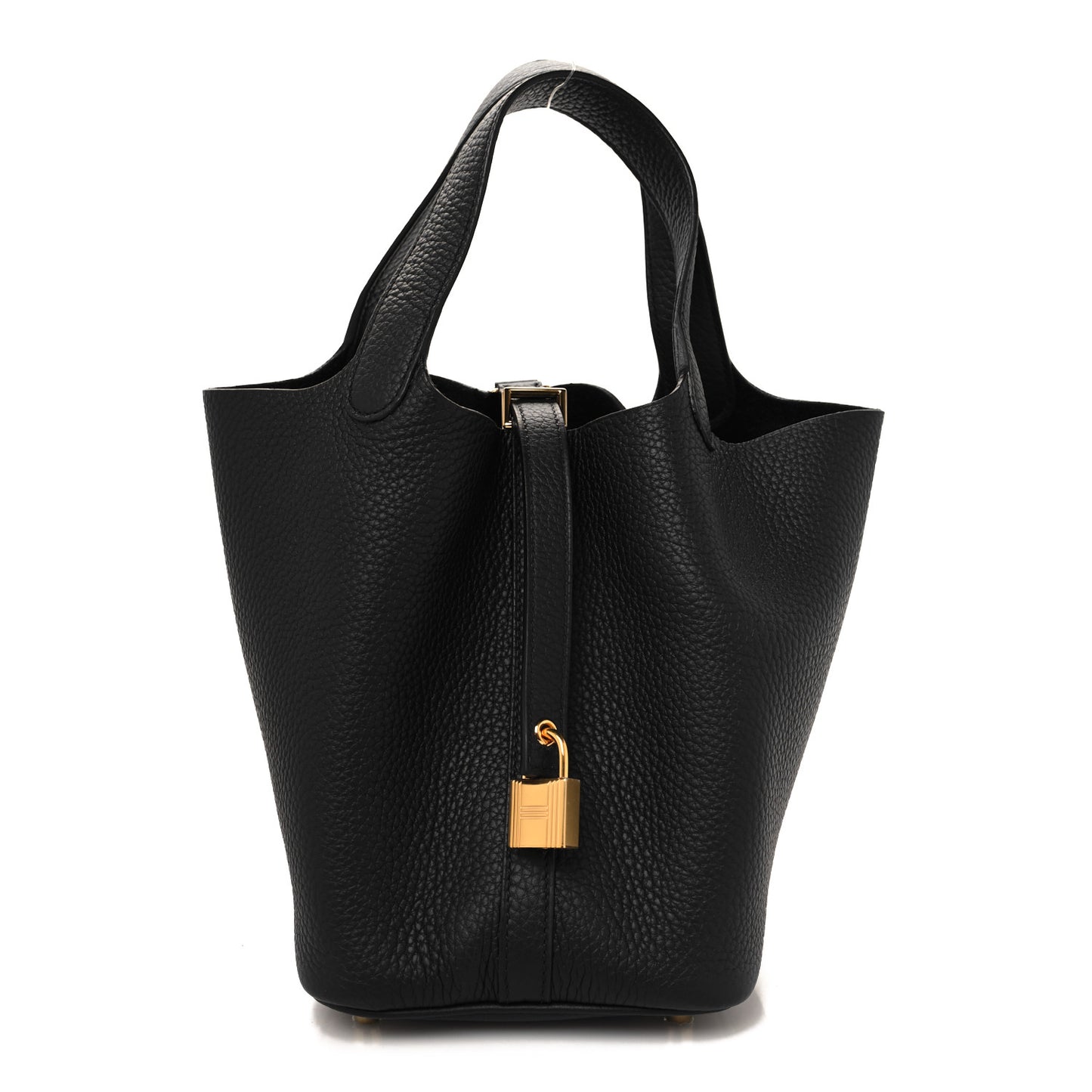 Taurillon Clemence Picotin Lock 18 PM Black