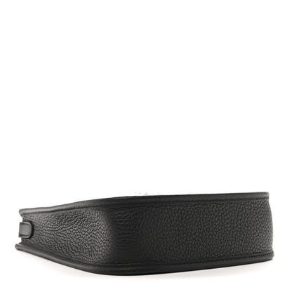 Hermes Taurillon Clemence Amazone Evelyne TPM Black Chocolate 4 of 12