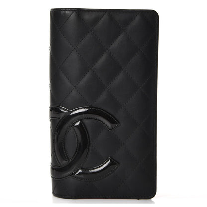 Chanel Calfskin Quilted Cambon Yen Wallet Black 1 of 14