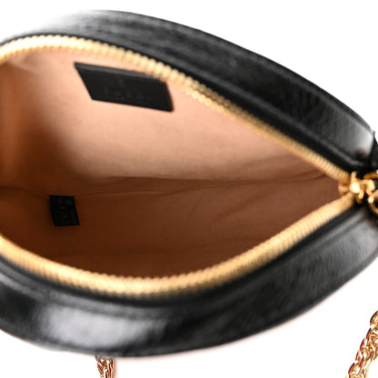 Gucci Suede Patent Web Mini Ophidia Round Shoulder Bag Hibiscus Red Black 5 of 10
