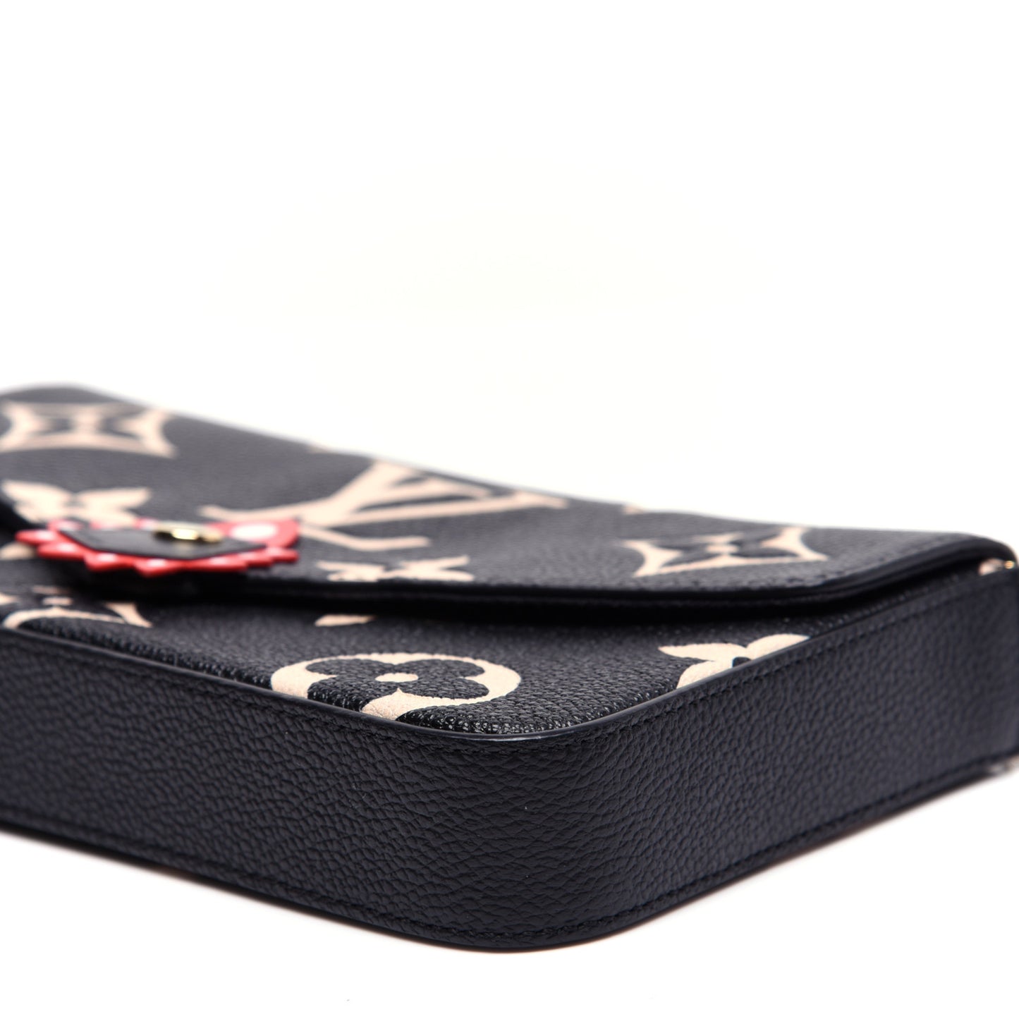Empreinte Monogram Giant Crafty Pochette Felicie Black Creme