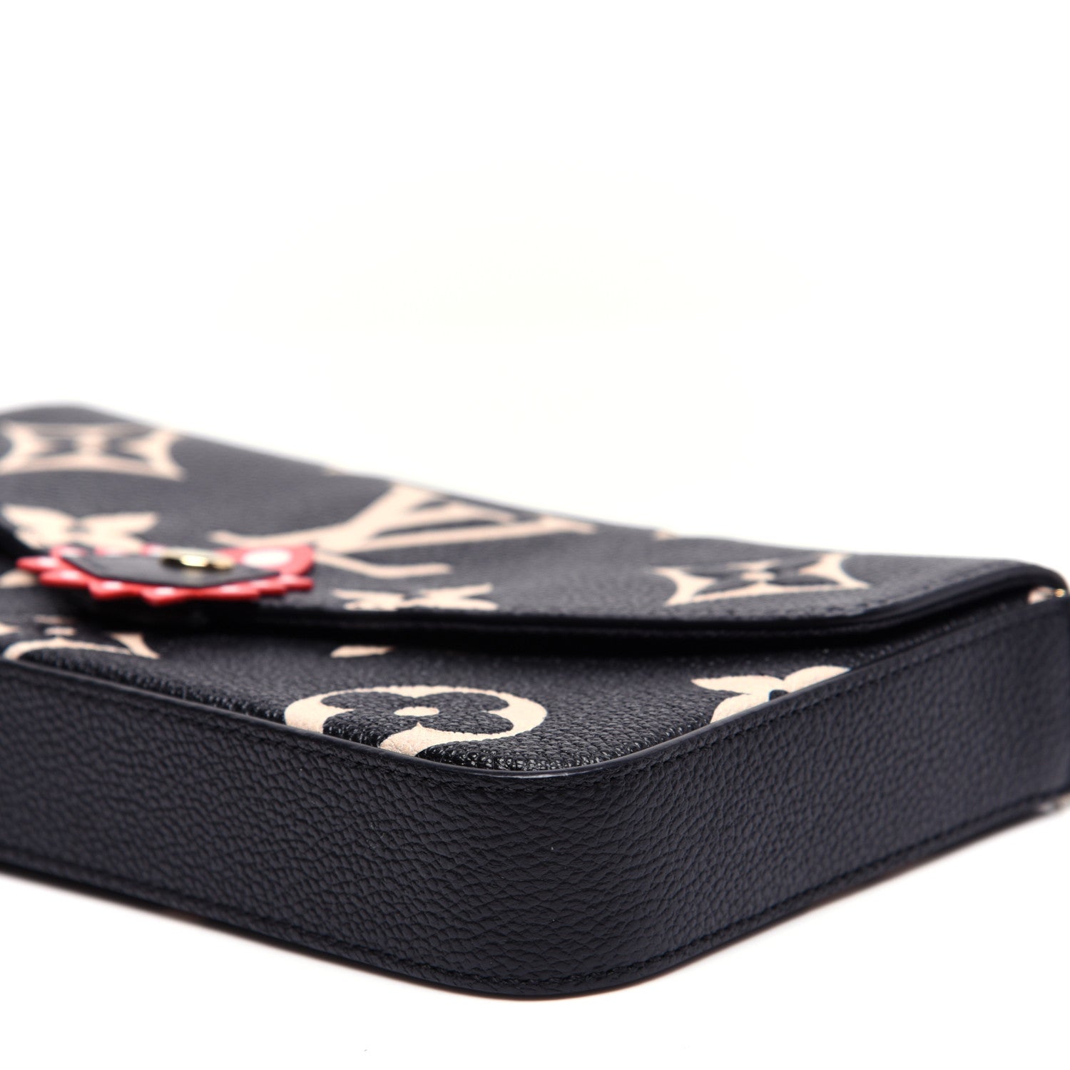 Louis Vuitton Empreinte Monogram Giant Crafty Pochette Felicie Black Creme 7 of 23