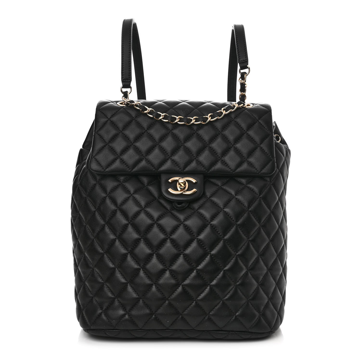 Chanel Lambskin Quilted Large Urban Spirit Backpack Black 1 of 12