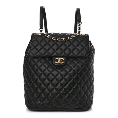 Chanel Lambskin Quilted Large Urban Spirit Backpack Black 1 of 12