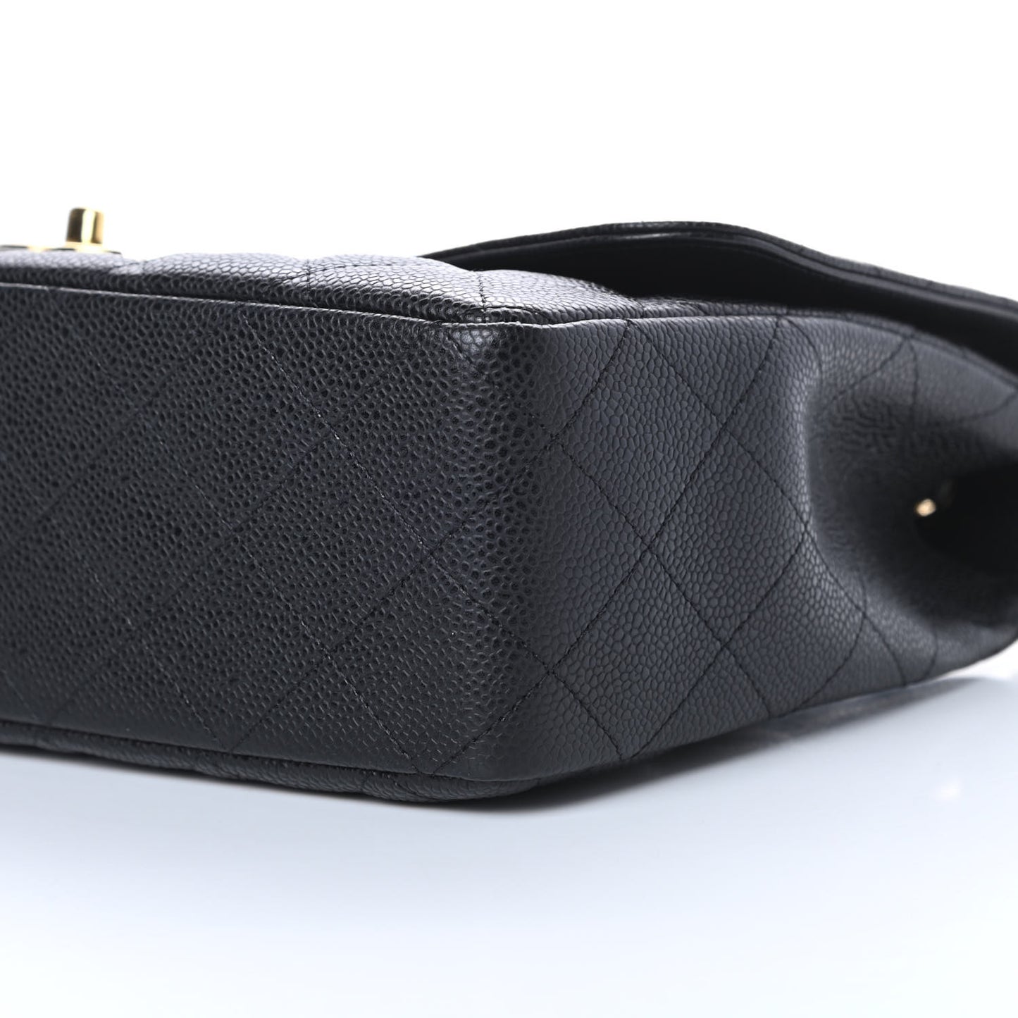 Caviar Quilted Jumbo Single Flap Black