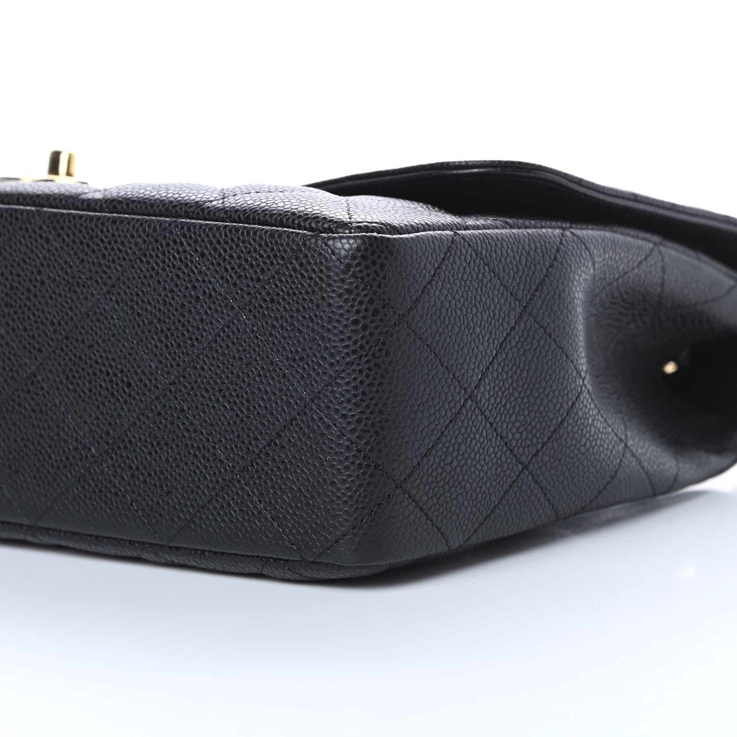 Chanel Caviar Quilted Jumbo Single Flap Black 10 of 13