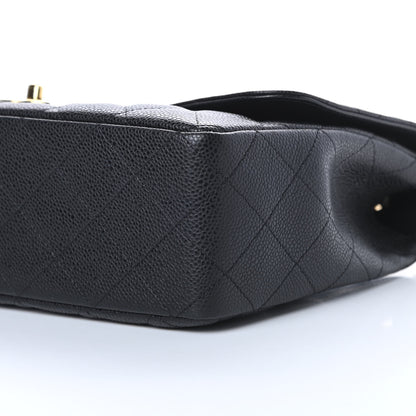Chanel Caviar Quilted Jumbo Single Flap Black 10 of 13
