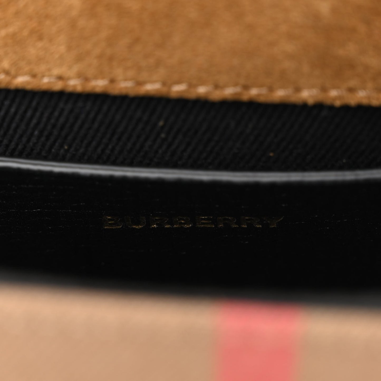 Derby Calfskin House Check Baby Macken Crossbody Bag Black