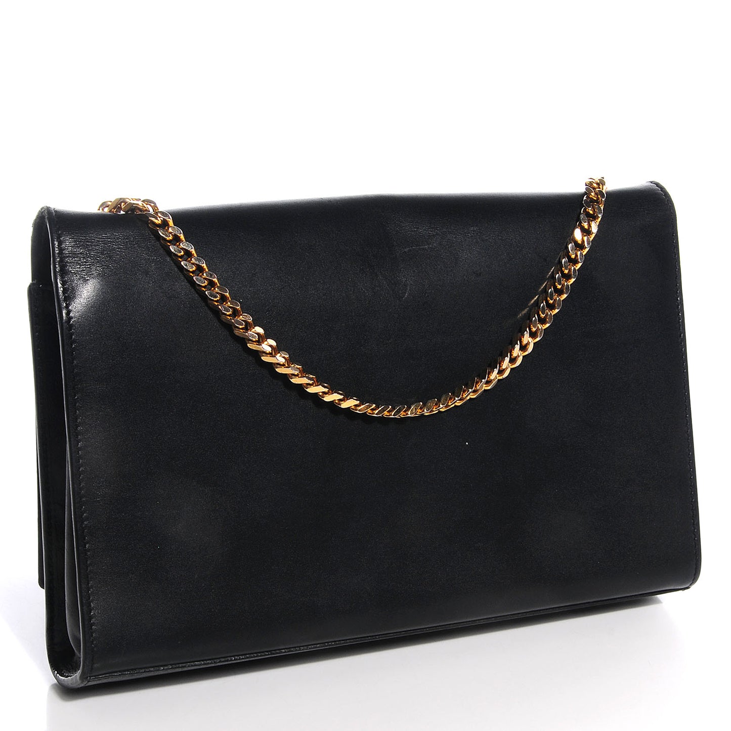 Calfskin Medium Classic Monogram Kate Tassel Satchel Black
