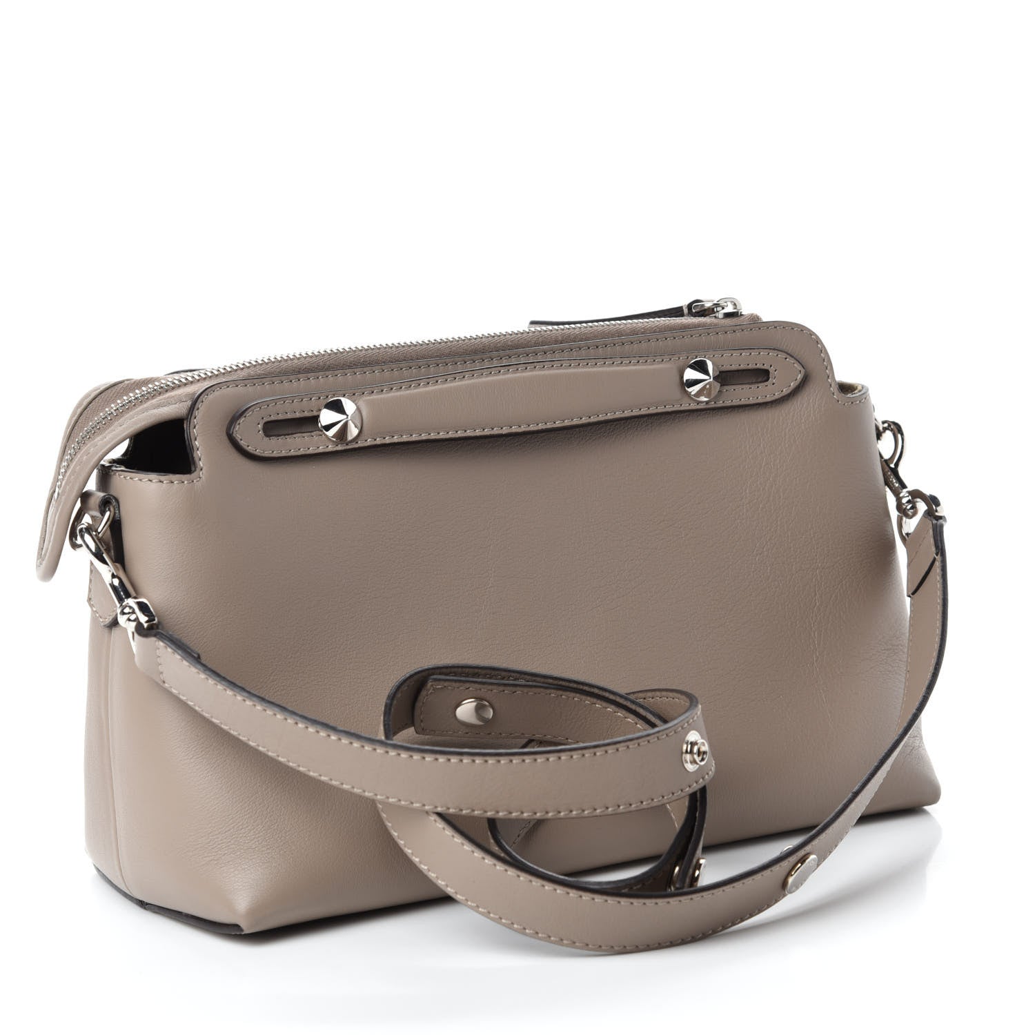 Fendi Vitello Dolce Medium By The Way Boston Bag Tortora 3 of 10