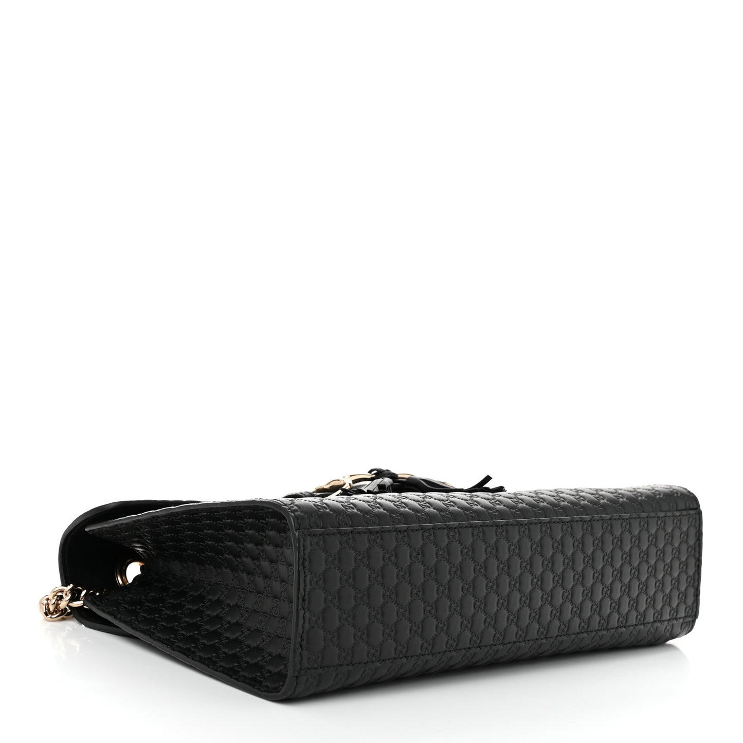Microguccissima Medium Emily Chain Shoulder Bag Black