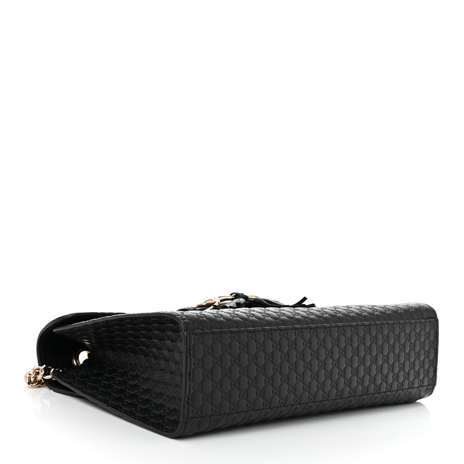 Gucci Microguccissima Medium Emily Chain Shoulder Bag Black 4 of 11