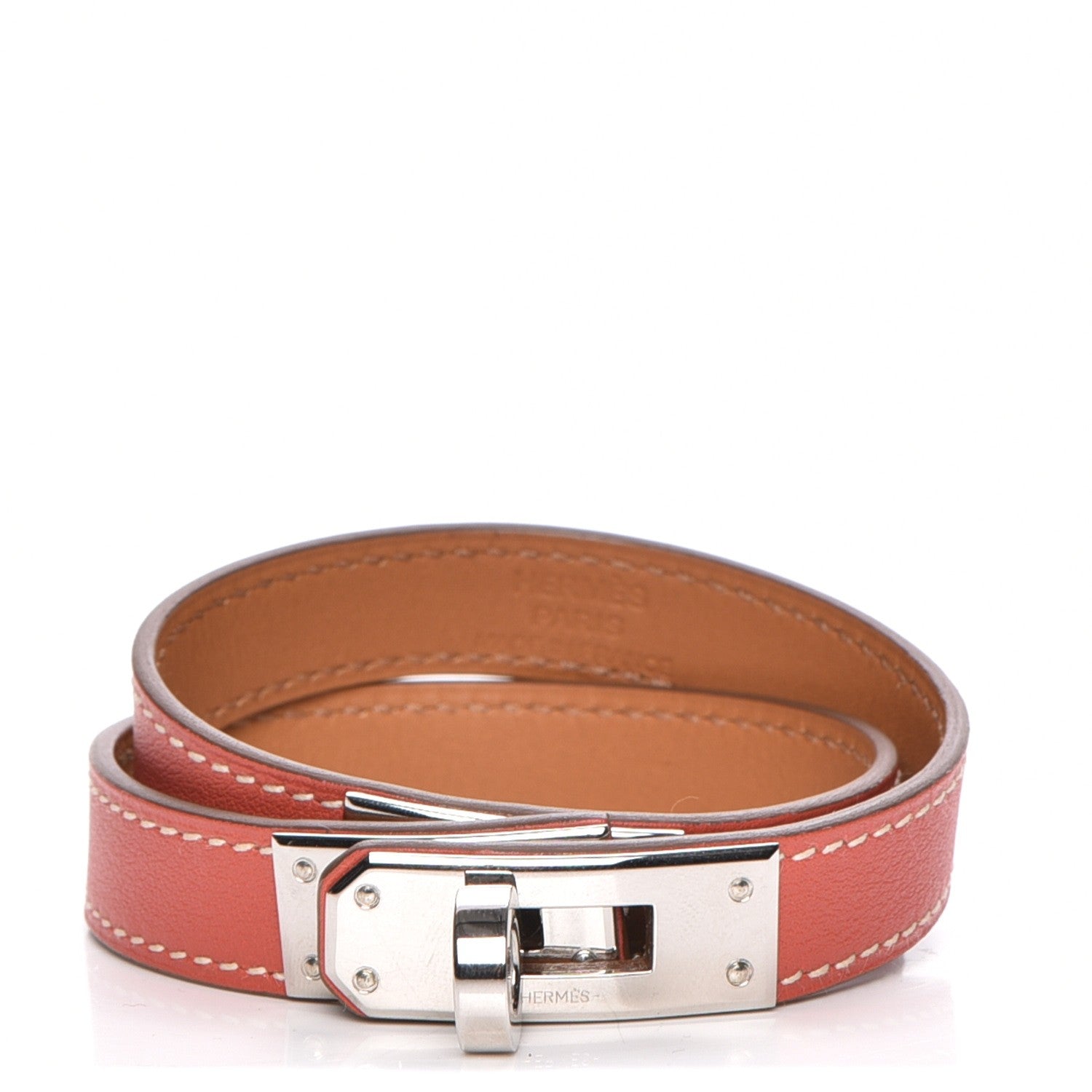 Hermes Swift Kelly Double Tour Bracelet S Sanguine 1 of 7