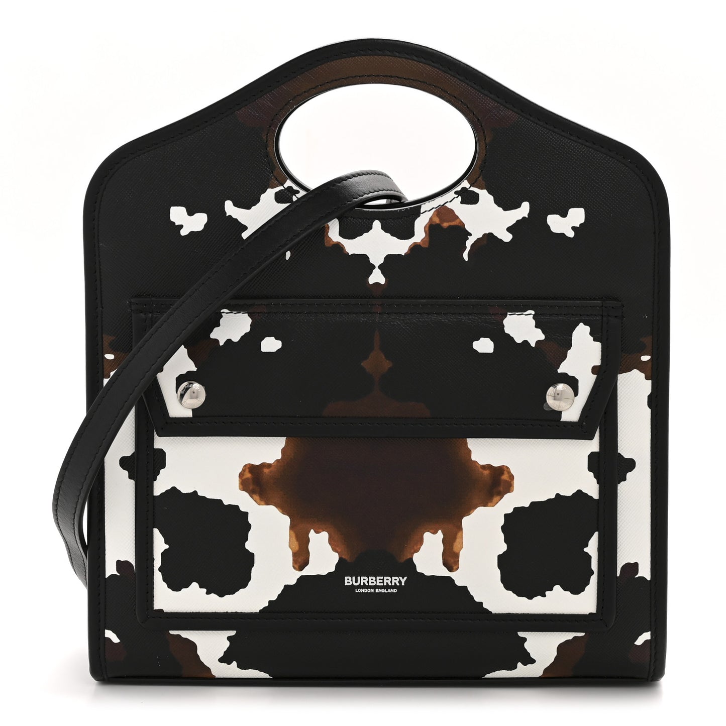 Calfskin Cow Print Mini Pocket Bag Multicolor