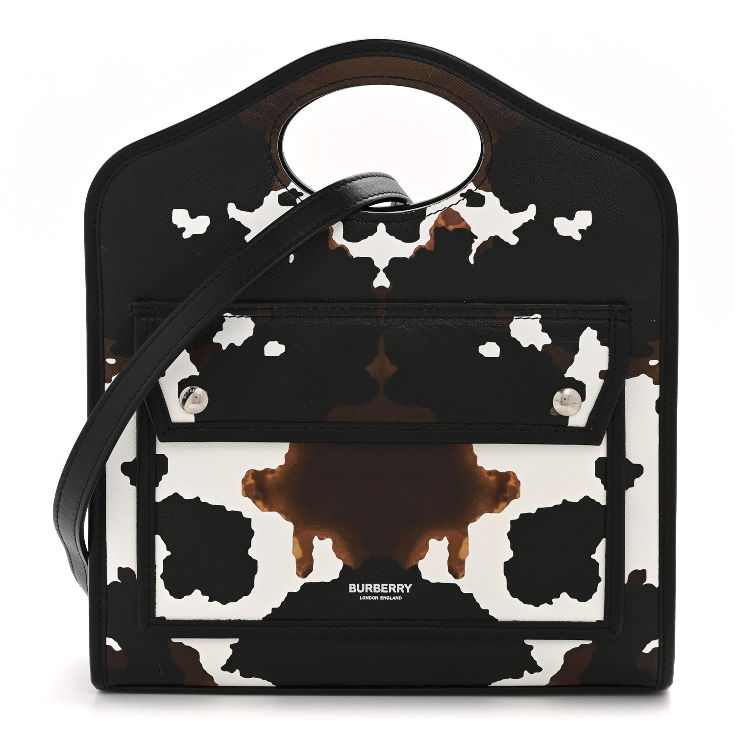Burberry Calfskin Cow Print Mini Pocket Bag Multicolor 1 of 13