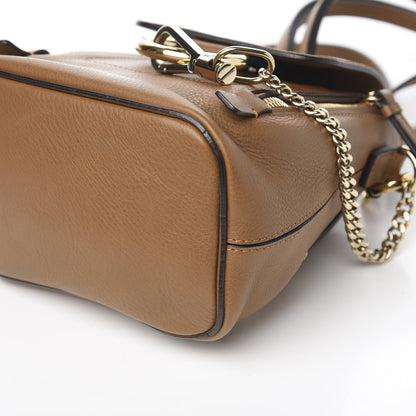 Chloe Suede Calfskin Mini Faye Backpack Khaki 8 of 9
