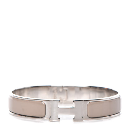 Hermes Enamel Narrow Clic Clac H Bracelet GM Marron Glace 1 of 6
