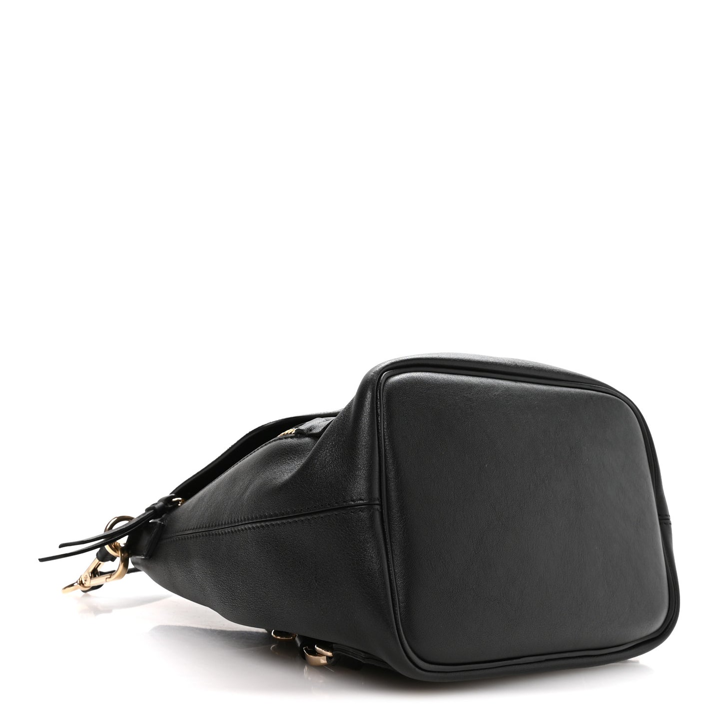 Suede Calfskin Small Faye Backpack Black