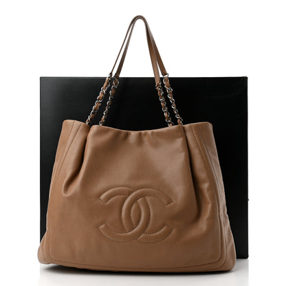 Chanel Caviar CC Timeless Shoulder Bag Dark Beige 11 of 11