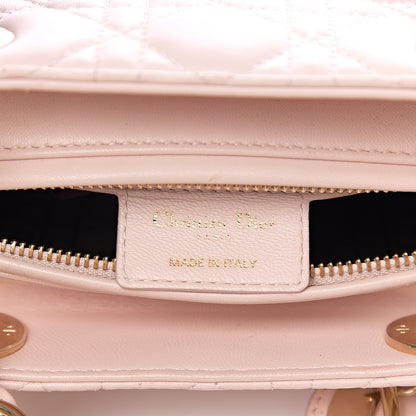 Christian Dior Lambskin Cannage Medium Lady Dior Light Pink 5 of 9