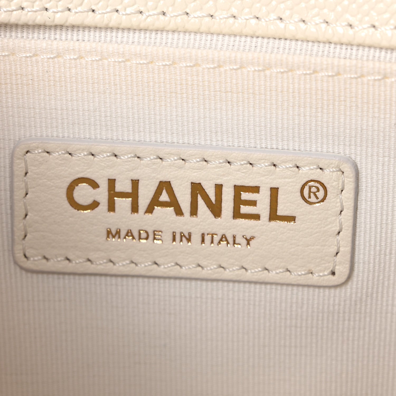 Chanel Caviar Quilted Medium Boy Flap White 6 of 10